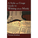 Style and Usage Guide to Writing About Music