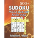 500+ Sudoku Puzzles Book For Adults Medium / Hard solution: Medium-Hard Level Sudoku for Beginner to Expert, Sudoku Puzzle Book for Adults with soluti