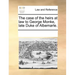 The Case of the Heirs at Law to George Monke, Late Duke of Albemarle.