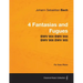 4 Fantasias and Fugues By Bach - BWV 904 BWV 944 BWV 906 BWV 905 - For Solo Piano