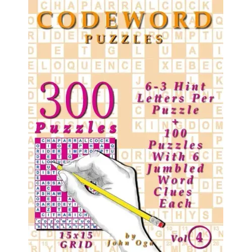 Codeword Puzzles: 300 Puzzles, Volume 4