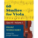 Wohlfahrt Franz 60 Studies Op. 45: Volume 2 - Viola solo