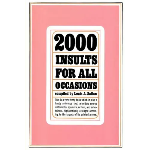 Two Thousand Insults for All Occasions