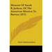 Memoir of Sarah B. Judson, of the American Mission to Burma (1872)