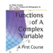 Functions of A Complex Variable: A First Course