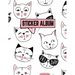 Sticker Album: Sticker Activity Book Permanent Sticker Book 8.5 x 11 Large