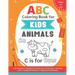 ABC Coloring Book for Kids: Cute A-Z Animals Alphabet Activities with 123 Numbers, Counting, Letter Tracing and Shapes for Toddlers & Preschoolers
