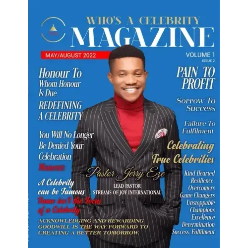 Who's A Celebrity Magazine Pastor Jerry on the cover