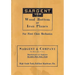 Sargent VBM Wood Bottom And Iron Planes For First Class Mechanics: Catalog Reprint from 1913