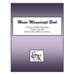 Music Manuscript Book (Purple): 96 pages, 12 staves: Includes Music Reference Charts