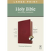 NLT Large Print Thinline Reference Bible, Filament Enabled Edition (Red Letter, Leatherlike, Berry, Indexed)