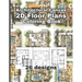 Architectural Canvas: 2D Floor Plans Coloring Book: An Architectural Coloring Book for Adults and Kids, Full of Detailed Architectural 2D fl