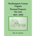 Northampton County, Virginia Personal Property Tax Lists, 1821-1850