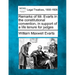 Remarks of Mr. Evarts in the Constitutional Convention, in Support of a Life Tenure for Judges