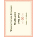 Warren County, Tennessee Marriages, 1900-1950