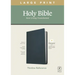 NLT Large Print Thinline Reference Bible, Filament Enabled Edition (Red Letter, Genuine Leather, Blue)