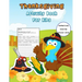 Thanksgiving Activity Book For Kids: Handwriting Practice Workbook With Funny Thanksgiving Jokes And and Riddles ... And A Fun Coloring And Cutting Wo