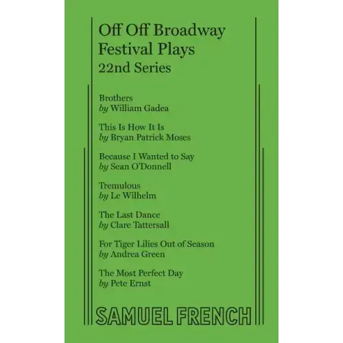 Off Off Broadway Festival Plays, 22nd Series