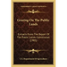 Grazing on the Public Lands: Extracts from the Report of the Public Lands Commission (1905)