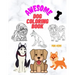 Awesome Dog Coloring Book for Kids: 50 unique and amazing pictures for coloring, containing Christmas dogs age 4-8, 3-5, 5-6