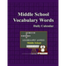 Whimsy Word Search, Middle School Vocabulary Words - Daily Calendar - In ASL
