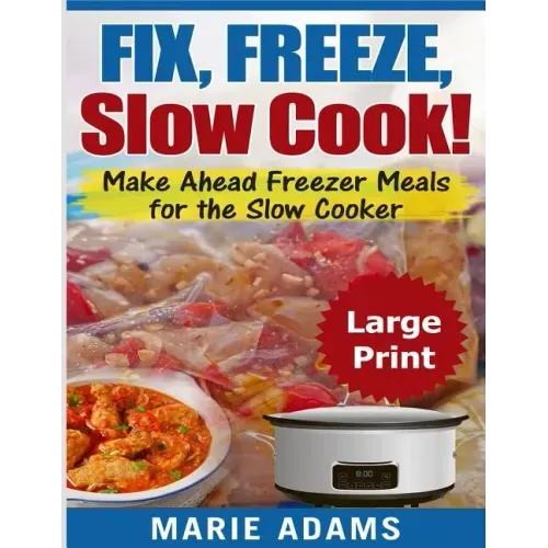 Make Ahead Freezer Meals for the Slow Cooker ***Large Print Edition***: Fix, Freeze, and Slow Cook!