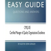 Easy Guide: CMQ-OE Certified Manager of Quality Organizational Excellence: Questions and Answers