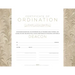 Certificate of Ordination for Deacon - Flat Opaque (Package of 6)