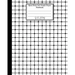 Quad Rule 5x5 Graph Paper Notebook. 8 X 10. 120 Pages. Geometric Shapes Cover: White Black Mesh Squares Dots Pattern Cover. Square Grid Paper, Graph R