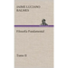 Filosofía Fundamental, Tomo II