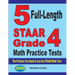 5 Full-Length STAAR Grade 4 Math Practice Tests: The Practice You Need to Ace the STAAR Math Test