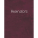 Reservations: Reservation Book Burgundy - Daily table bookings for restaurant- 365 pages