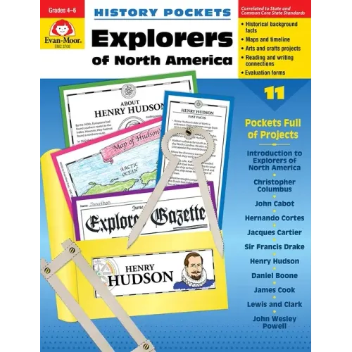 History Pockets: Explorers of North America, Grade 4 - 6 Teacher Resource