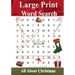 Large Print Word Search: All About Christmas