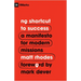 No Shortcut to Success: A Manifesto for Modern Missions