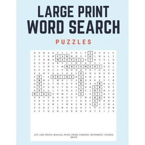 Large Print Word Search Puzzles: 60 Large Print Word Search Puzzles with Solutions