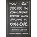 How I Got $500,000 in Scholarship Offers When Applying to College: & How You Can Too!