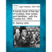 A Handy Book of the Law of Trustees, Their Duties and Liabilities: With the Trustee ACT, 1893.