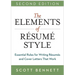 The Elements of Resume Style Softcover