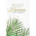 Palm Sunday Bulletin: Cometh in the Name (Package of 100): Matthew 21:9 (Kjv)