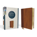 Niv, Giant Print Compact Bible, Leathersoft, Brown, Red Letter Edition, Comfort Print