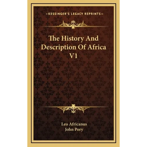 The History And Description Of Africa V1