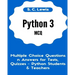Python 3 MCQ - Multiple Choice Questions n Answers for Tests, Quizzes - Python Students & Teachers: Python3 Programming Jobs QA