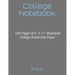 College Notebook: 100 Pages 8.5" X 11" Notebook College Ruled Line Paper