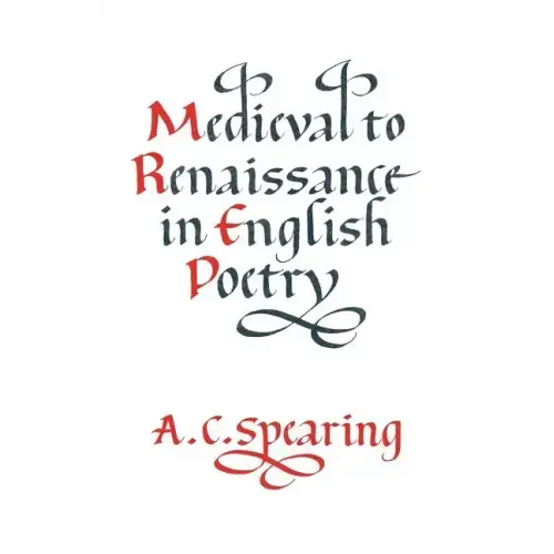Medieval to Renaissance in English Poetry