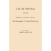 Lee of Virginia, 1642-1892. Biographical and Genealogical Sketches of the Descendants of Colonel Richard Lee