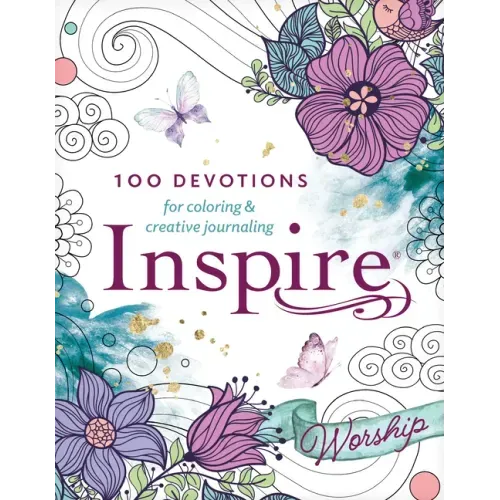 Inspire: Worship (Softcover): 100 Devotions for Coloring and Creative Journaling