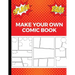 Make Your Own Comic Book: Art and Drawing Comic Strips, Great Gift for Creative Kids - Red