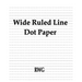 Wide Ruled Line Dot Paper: 200 Pages 8.5" X 11"