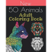 new 50 animals coloring book: An Adult Coloring Book with Lions, Elephants, Owls, Horses, Dogs, Cats, and Many More 100 pages!!